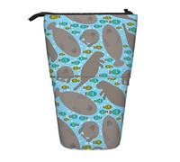 fifbird Portamatite Stand Up Tricheco Animal Pattern Telescopico Astuccio Portamatite Supporto personalizzato Portamatite Leggero Supporto penna in piedi, Multicolore, Taglia unica, Astuccio