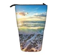 fifbird Sea On The Boards - Astuccio telescopico per matite, con cerniera, astuccio per trucchi e penne, Multicolore, Taglia unica, Astuccio telescopico