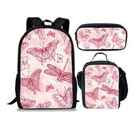 fifbird Set di 3 zaini per il ritorno a scuola+portapranzo+astuccio per penne con simpatico bradipo stampato borse a tracolla per ragazzi e ragazze, regali a forma di bradipo 3 (3 pezzi/set),