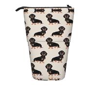 fifbird Simpatico astuccio per matite con stampa natalizia su un ramo con gufi, portapenne, astuccio per cosmetici, trousse da ufficio, Simpatico cagnolino., Taglia unica, Astuccio per trucchi