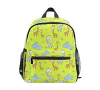 fifbird Zaino da 30,5 cm con animali della giungla tropicale, bradipo, zaino per scuola e portabottiglie, per asilo prescolare, leggero, Multicolore-1092, Taglia unica