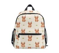 fifbird Zaino da 30,5 cm con mucca delle Highland per scuola materna piccola borsa per libri scuola zaino Highland mucca zaini, Multicolore-552, Taglia unica
