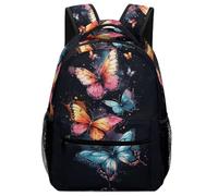 fifbird Zaino unisex Adventure Animal - bellissimo design con farfalle con accenti riflettenti, Colore 1, Taglia unica