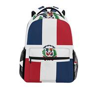 fifbird Zaino unisex con bandiera della Repubblica Democratica del Congo, per scuola, viaggi, escursionismo, campeggio, zaino da scuola, Colore dominicano Repu, Taglia unica