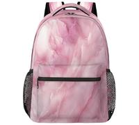 fifbird Zaino unisex grande con scomparto per computer portatile, per adulti, per lavoro, viaggi e scuola, università, Colore rosa Marble Te, Taglia unica