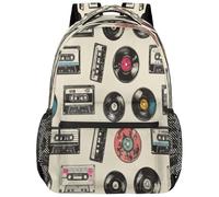 fifbird Zaino unisex grande con scomparto per computer portatile, per adulti, per lavoro, viaggi e scuola, università, Musica diversificata a, Taglia unica