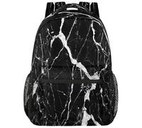 fifbird Zaino unisex grande con scomparto per computer portatile, per adulti, per lavoro, viaggi e scuola, università, Colore-nero Bianco Ma, Taglia unica
