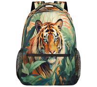 fifbird Zaino unisex grande con scomparto per computer portatile, per adulti, per lavoro, viaggi e scuola, università, Colore-tropicale Ti-ge, Taglia unica