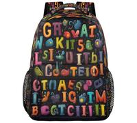 fifbird Zaino unisex grande con scomparto per computer portatile, per adulti, per lavoro, viaggi e scuola, università, Colore-colorato Educa, Taglia unica