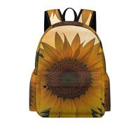 fifbird Zaino unisex per donne e uomini, da viaggio, leggero, con sole, alba, nuvola, per lavoro, escursionismo, scuola, Colore-girasole Fiel, Taglia unica
