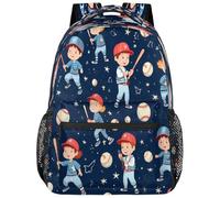 fifbird Zaino unisex per donne e uomini, leggero zaino da viaggio per acqua, borsa da lavoro adatta per laptop e zaini, Color-boys Baseball, Taglia unica