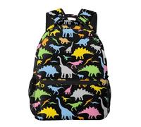 fifbird Zaino unisex per la scuola borse per computer portatile Bookbag grande zaino casual per studenti adolescenti viaggi sport lavoro zaino da scuola, Color-dino Semplice Ca, Taglia unica