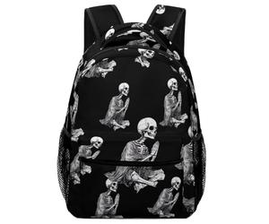 fifbird Zaino unisex scheletro mani in preghiera zaino da viaggio per computer portatile con 1 scomparto principale e tasche laterali per uomo donna zaino da scuola