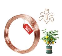 FIFIBANG Filo di rame 0.5 mmx 50m, T2 Filo Rame Non Smaltato, Filo Metallico per Bigiotteria, T2 a Filo di Rame Nudo per elettro cultura giardinaggio saldatura elettrica fai da te