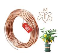 FIFIBANG Filo di rame 3.0mmx 10m, T2 Filo Rame Non Smaltato, Filo Metallico per Bigiotteria, T2 a Filo di Rame Nudo per elettro cultura giardinaggio saldatura elettrica fai da te