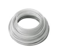 fifibang Filo per Decespugliatore 2,4 mm/60M, Filo da Taglio Tondo, Filo d'Acciaio Linea di Falciatura per Decespugliatore Prato Trimmer (2.4mm×30M)