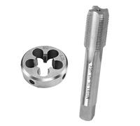 FIFIBANG M12 x 1,25 mm Set di Maschio e Filiera, HSS Filettatura Metrica e Filettatura per Filettature metriche interne ed esterne