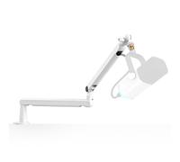 FIFINE BM88 - Supporto per microfono, a basso profilo, a forbice per podcast, con supporto da scrivania, gestione dei canali dei cavi, supporto in metallo per registrazione, streaming, gaming, colore