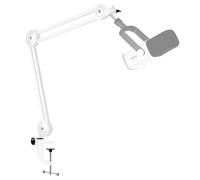 FIFINE Braccio microfono, supporto microfono regolabile, adattatore da 3/8" a 5/8", clip per microfono, tre fascette