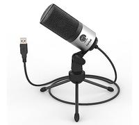 FIFINE Condensatore a Microfono studio kit, USB Microfono Computer con Braccio per Microfoni Regolabile e Filtro Anti-pop per Strumenti Voice Overs Registrazione Podcasting YouTube Gaming