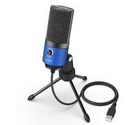 FIFINE Condensatore a Microfono studio kit, USB Microfono Computer con Braccio per Microfoni Regolabile e Filtro Anti-pop per Strumenti Voice Overs Registrazione Podcasting YouTube Gaming