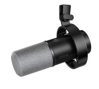 FIFINE Microfono dinamico, XLR/USB, registrazione podcast, microfono per PC, per streaming vocale, microfono in metallo da studio con mute, jack per cuffie, controllo del volume,