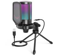 FIFINE PC Microfono Gaming USB Microfoni Podcast per PS4 PS5 Computer Microfono