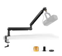 FIFINE Supporto per Microfono, Braccio Microfono con Microphone Clip e adattatore, Adattatore a Vite, Gestione dei Cavi, Supporto Microfono Regolabile Braccio, Compatibile K658 K688 AM8 A8
