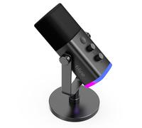 FIFINE USB Gaming Microfono Dinamico per PC PS4 PS5 XLR Micrófono Streaming per