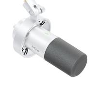 FIFINEMicrofono dinamico XLR/USB per podcast e registrazione vocale su PC, con pulsante muto, jack per cuffie e manopola di guadagno, ideale per streaming, voice over e canto