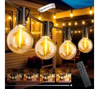 FIFlying Catena Luci da Esterno Giardino 44.9M/147Ft Lampade da Esterno Filo con 65+2 G40 LED Plastica Lampadine IP44 Catena Luminosa Esterno per Giardino Gazebo Terrazzo Campeggio Matrimonio