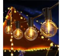 FIFlying Catena Luminosa Esterno 20.1M/65.9FT, G40 Impermeabile Luci da Esterno Giardino con 30+2 LED, 2700K Bianco Caldo Catena Luci Esterno, Adatta per Festival, Matrimoni, Feste, Giardini, Terrazze