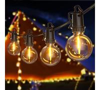 FIFlying Catena Luminosa Esterno 20.1M/65.9FT, G40 Impermeabile Luci da Esterno Giardino con 30+2 LED, 2700K Bianco Caldo Catena Luci Esterno, Adatta per Festival, Matrimoni, Feste, Giardini, Terrazze