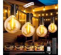 FIFlying Catena Luminosa Esterno 31.9M/104Ft 45+2 G40 LED Lampadine Filo IP44