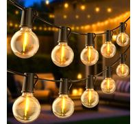 FIFlying Catena Luminosa Esterno, 48.15M/158FT G40 Impermeabile Luci da Giardino con 70+2 LED, 2700K Bianco Caldo Catene Luminose da Esterno, Adatta per Terrazze, Feste, Festival, Matrimoni, Giardini