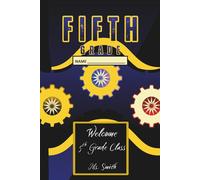 Fifth Grade Notebook (Black Gold Multicolor): Narrow Ruled for Writing in School and Home