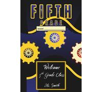 Fifth Grade Notebook (Black Gold Multicolor): Narrow Ruled for Writing in School and Home