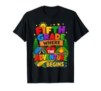 Fifth Grade Safari Adventure First Day Back To School Maglietta