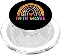 Fifth Grade Teacher Student Boho Rainbow Back To School PopSockets PopGrip per MagSafe