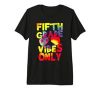 Fifth Grade Vibes Back To School Teacher Student Tie Dye Maglietta Premium