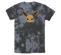 Fifth Sun Pokémon Eevee Face T-Shirt, Nero/Carbone, L Uomo