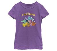 Fifth Sun Pokemon Gotta Catch Eeveelutions - Maglietta a maniche corte da ragazza, Bacca viola, XS