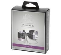 Manette da polso Play Nice in raso e pizzo | Fifty Shades of Grey