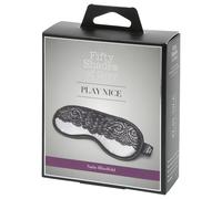 Cinquanta Sfumature - Mascherina per gli Occhi in Raso (Nero-Argento)