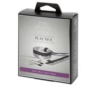 Fifty Shades of Grey Play Nice Satin & Lace Collar & Nipple Clamps