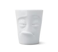 FIFTYEIGHT PRODUCTS / Tazza con manico "Verpennt" (porcellana, 350 ml, bianco, Made in Germany)