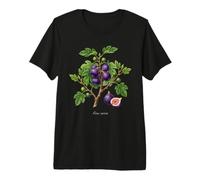 Fig Tree Illustrazione Ficus Carica Maglietta Premium