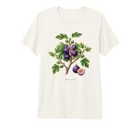 Fig Tree Illustrazione Ficus Carica Maglietta Premium