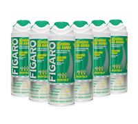 FIGARO Schiuma Da Barba MENTOLO - Per Rasature Frequenti - Schiuma Barba Delicata e Confortevole - 400ml - CONFEZIONE 6 PEZZI