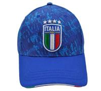 FIGC Cappello Baseball Azzurro con Stampa Blu e Logo Ricamato Italia, Prodotto Ufficiale Nazionale Italiana di Calcio, 253302 Italia